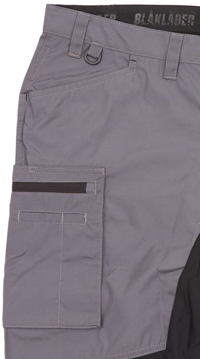 BLÅKLÄDER Trousers 14591845 Cotton, PL (Polyester) Mid Grey, Black Size 49S