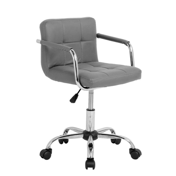 NEO Faux Leather Fixed Armrest Seat Height Adjustable Dark Grey 130 kg CUBE-OFFICE-DG 4,600 (W) x 4,600 (D) x 8,500 (H) mm