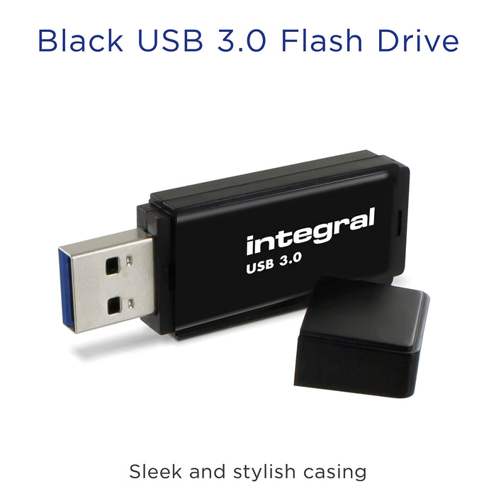 Integral USB 3.0 Flash Drive 128 GB Black