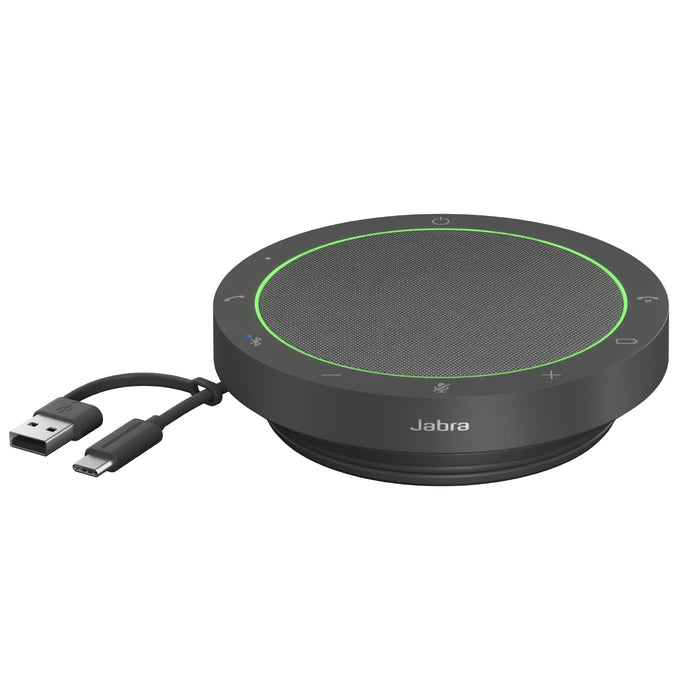 Jabra Speak2 55 UC - Speakerphone hands-free - Bluetooth - wireless, wired - USB-C, USB-A - dark grey - Zoom Certified, Google Meet Certified, Amazon Chime Certified, Google Fast Pair Certified