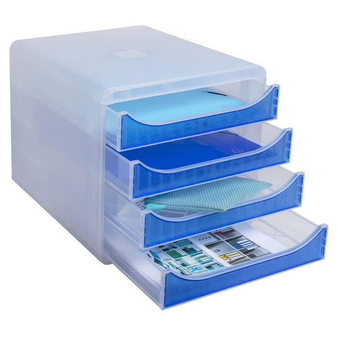 Exacompta Drawer Unit Plastic Royal Blue