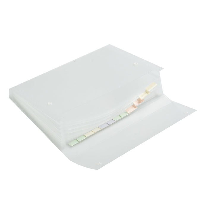 ARPAN A4 Expanding File Folder ST-2263 Transparent Plastic 24 x 33 x 2 cm