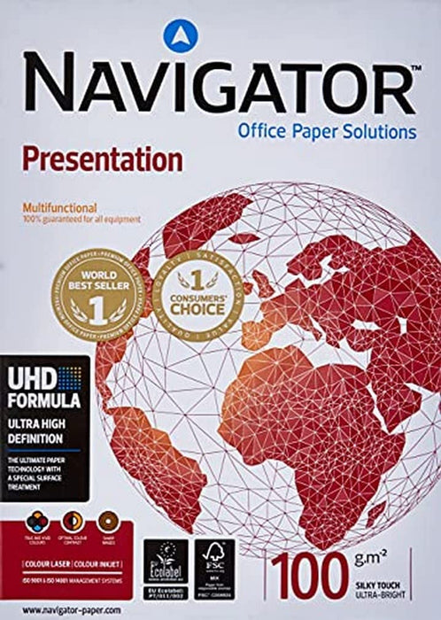 Navigator A4 Printer Paper White 100 gsm Matt 500 Sheets