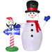 HOMCOM Christmas Snowman Inflatable Multicolour 92 x 187.9 cm