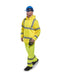 Yellow Hi Vis Rain Jacket Medium