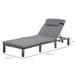 OutSunny Rattan Single Lounge Grey