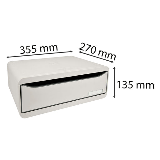 Exacompta Drawer Unit Plastic Light Grey