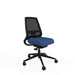 Ergonomic Home Office Deluxe Chair with Tri-Curved Mesh Backrest Height Adjustable Blue Without Arms