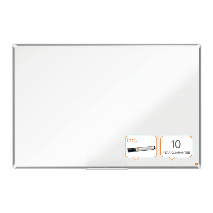 Nobo Premium Plus Whiteboard 1915170 Wall Mounted Non Magnetic Melamine 150 x 120 cm