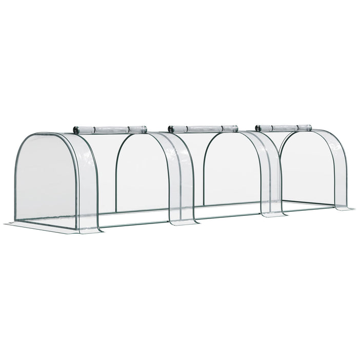 OutSunny Greenhouse Outdoors Waterproof Transparent 1000 mm x 3500 mm x 800 mm