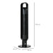 HOMCOM Tower Fan Non Height Adjustable 60 W ABS (Acrylonitrile Butadiene Styrene) Black 28 x 28 x 100 cm