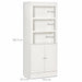 HOMCOM Kitchen Cabinet White 355 x 1,825 mm