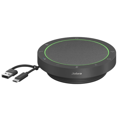 Jabra Speak2 55 MS - Speakerphone hands-free - Bluetooth - wireless, wired - USB-C, USB-A - dark grey - Certified for Microsoft Teams, Microsoft Swift Pair Certified