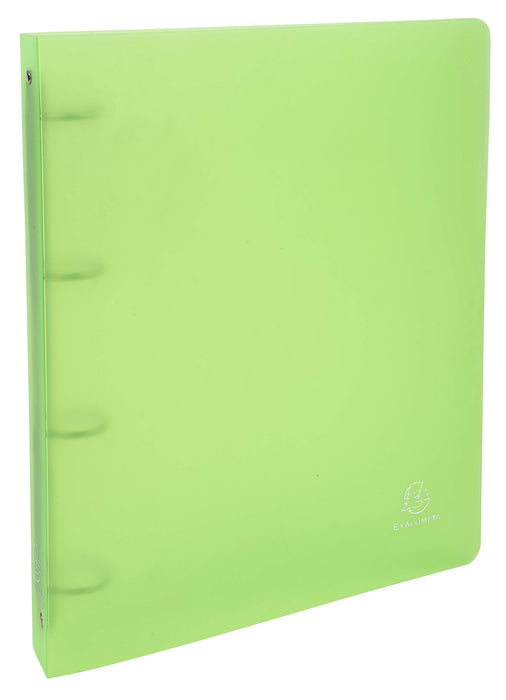 Exacompta Ring Binder Polypropylene A4 4 ring 30 mm Assorted colours Pack of 10