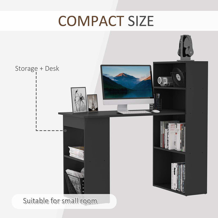 HOMCOM Desk Black 550 x 1,200 mm