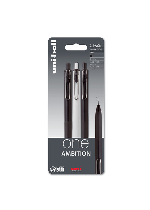 Uni-ball Ballpoint Pen 238212718 Black 0.35 mm Pack of 3