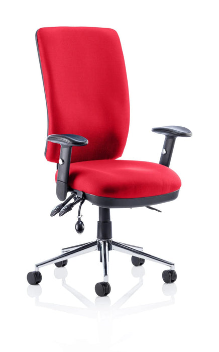 dynamic Triple Lever Ergonomic Office Chair with Adjustable Armrest and Seat Chiro High Back Bergamot Cherry