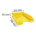 Exacompta Letter Tray Combo Midi Glossy Yellow Pack of 6