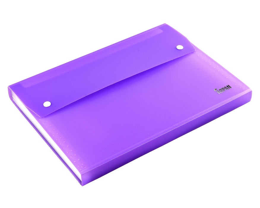 ARPAN A4 Expanding File Folder ST-9603 Purple Plastic 24 x 33 x 2 cm