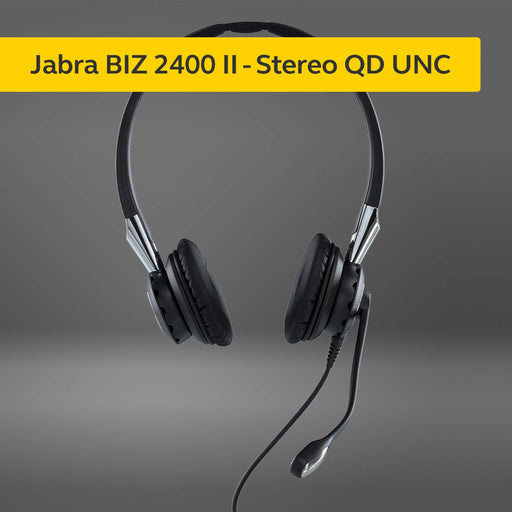 Jabra BIZ 2400 II QD Duo UNC - Headset - on-ear - wired - Quick Disconnect