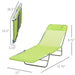 OutSunny Lounge Chair 01-0335 Textilene, Steel Green