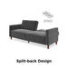 DOREL HOME 3 Seat Sofa GREY Velvet 2,070.10 (W) x 863.30 (D) x 863.30 (H) mm