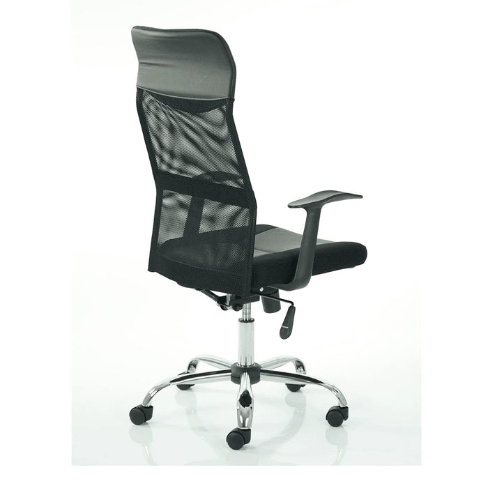 Dynamic Basic Tilt Executive Chair Fixed Arms Vegalite With Headrest High Back