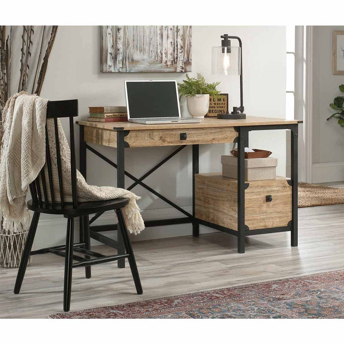 Steel Gorge Wrought Iron Style Home Office Desk Milled Mesquite - 5425907