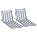 OutSunny Beach Lounge Chair Steel Grey 1,340 x 360 mm Set of 2