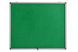 Bi-Office Enclore Fire Retardant Lockable Notice Board Non Magnetic 8 x A4 Wall Mounted 92.4 (W) x 65.3 (H) cm Green