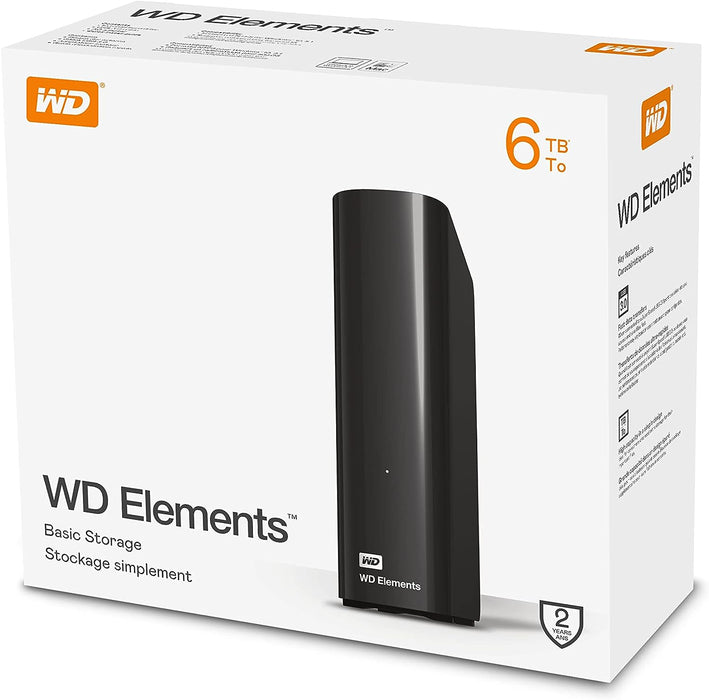 WD 6 TB Elements Black Externe Festplatte