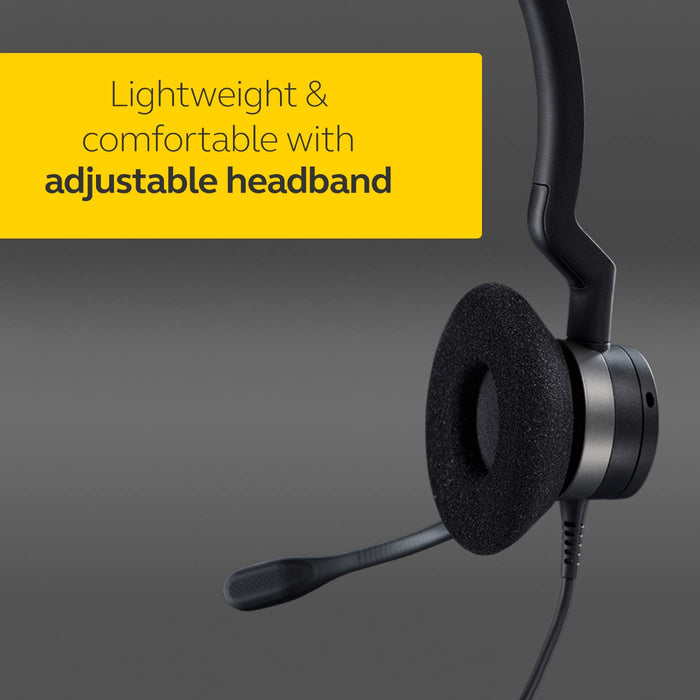 Jabra BIZ 2300 MS QD Mono - Headset - on-ear - convertible - wired - Quick Disconnect