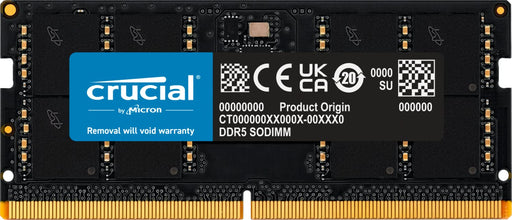 Crucial - DDR5 - module - 32 GB - SO-DIMM 262-pin - 5200 MHz / PC5-41600 - CL42 - 1.1 V - on-die ECC