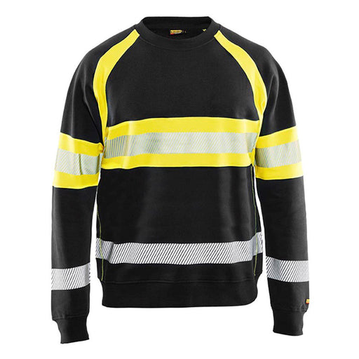 BLÅKLÄDER Sweater 33591158 Cotton Black, Yellow Size 4XL