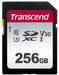 Transcend 300S - Flash memory card - 256 GB - Video Class V30 / UHS-I U3 / Class10 - SDXC UHS-I