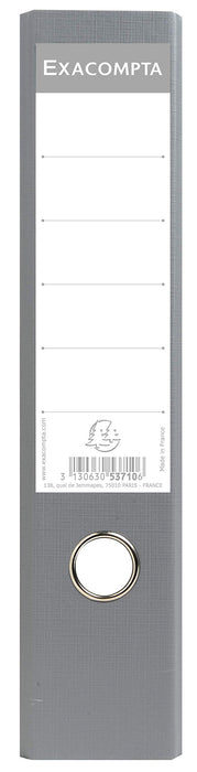 Exacompta Lever Arch File A4 70 mm Grey 2 ring 53710E Cardboard Marbled Portrait Pack of 20