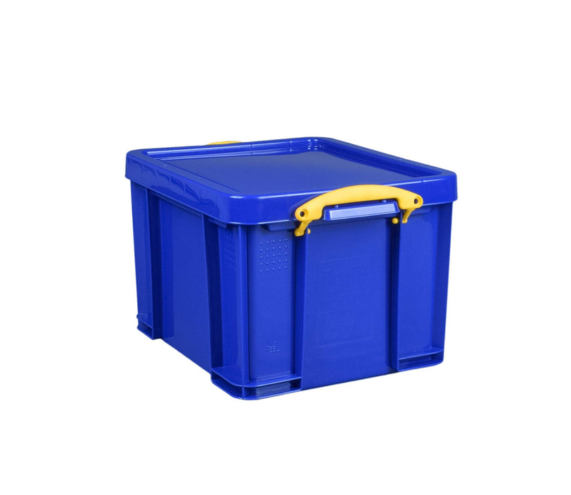 Really Useful Box Plastic Storage 35 Litre Blue 480 x 390 x 310 mm