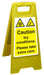 Floor Sign Icy Polypropylene 60 x 30 cm