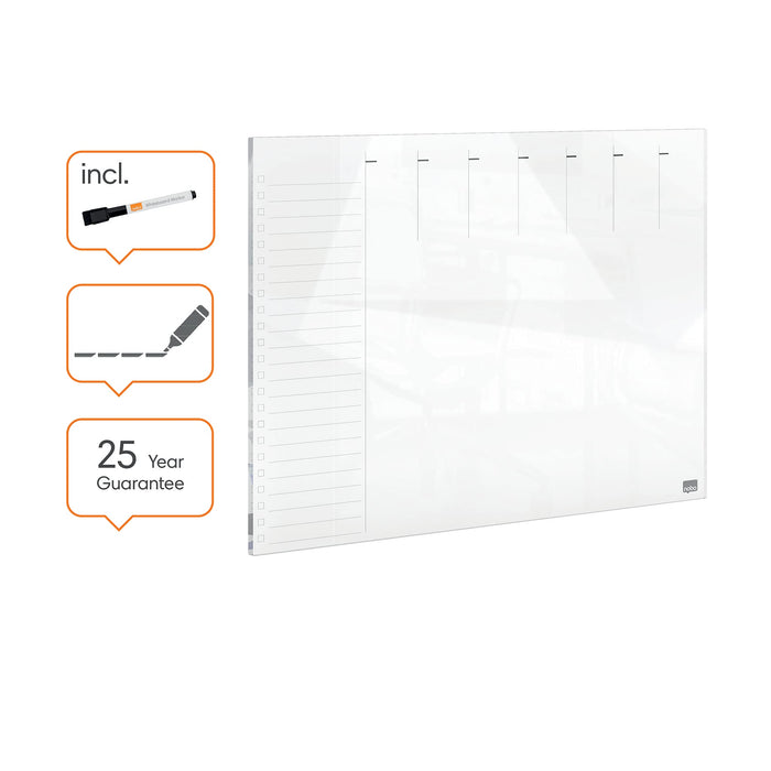 Nobo 1915602 Wall Planner White 56 x 43 cm