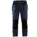 BLÅKLÄDER Trousers 15551860 Cotton, PL (Polyester) Black, Dark Grey Size 36R