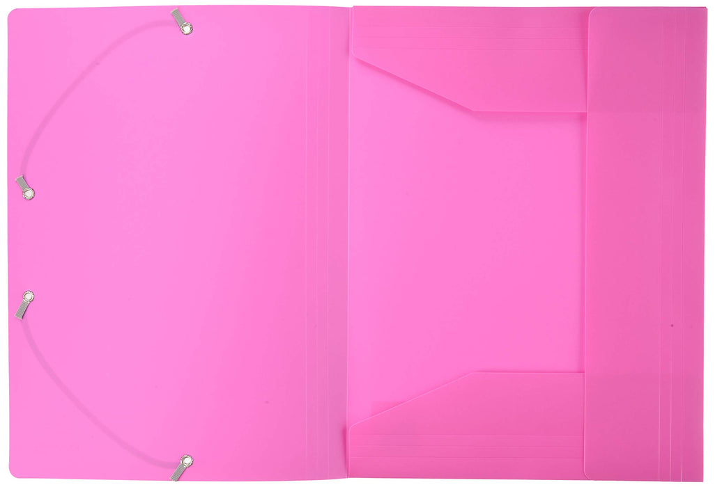 Exacompta 3 Flap Folder 55920E A4 Fuchsia Polypropylene 24 x 32 cm Pack of 30