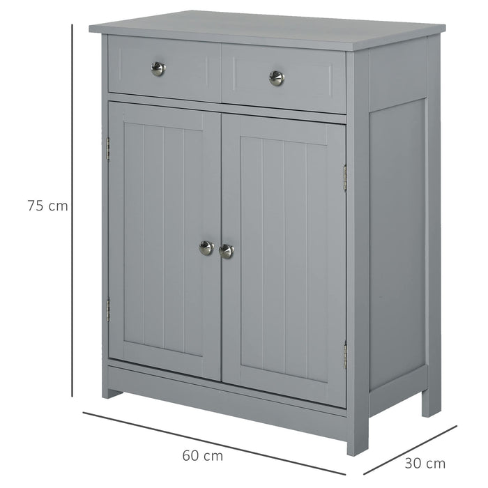 kleankin Floor Cabinet Grey 300 x 750 mm