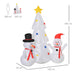 HOMCOM Christmas Inflatable White 92 x 185 cm