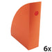 Exacompta Magazine File 18288D Tangerine Pack of 6