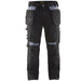 BLÅKLÄDER Trousers 15551860 Cotton, PL (Polyester) Black, Grey Size 34L