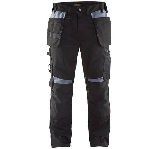 BLÅKLÄDER Trousers 15551860 Cotton, PL (Polyester) Black, Grey Size 40R