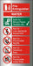 Fire Extinguisher Sign Water Aluminium 20 x 10 cm