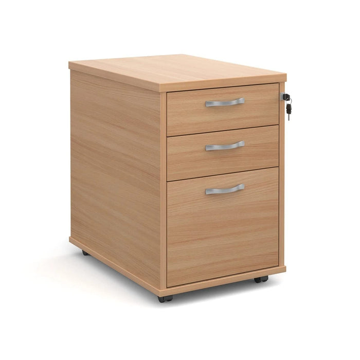 Dams International Mobile Pedestal Lockable Melamine TMPB 426 x 600 x 630mm Beech