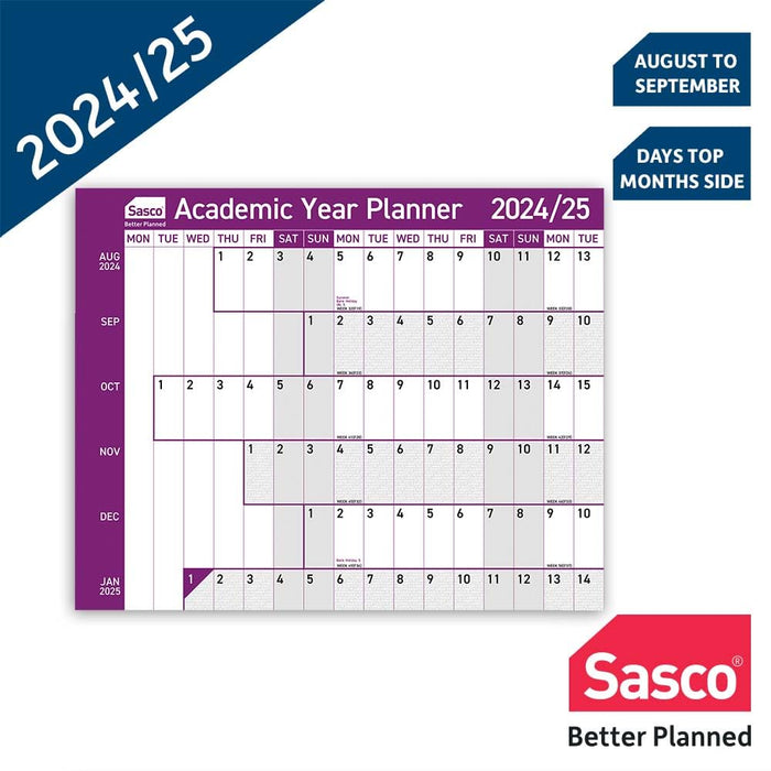 Sasco Acad Year Planner Unmt 2024-25