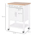 HOMCOM Kitchen Island W/ Drawer-White/Oak Colour 65 x 48 x 90 cm